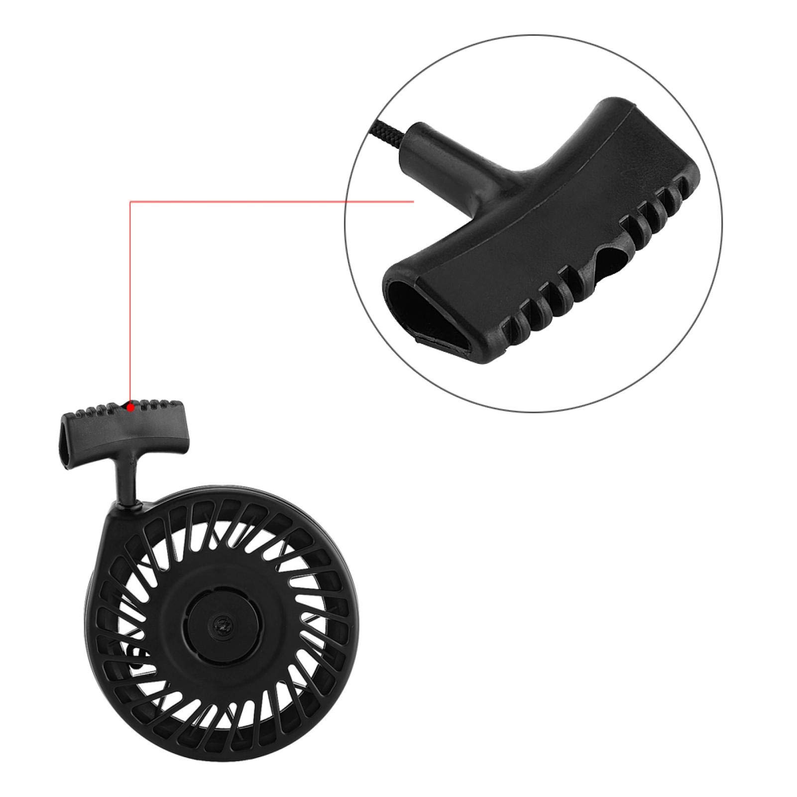 lanceur moteur tecumseh 50 Qiilu lanceur tecumseh 50 Démarreur de recul, ensemble de démarrage de traction de démarreur de recul pour Tecum_seh 590702 590739 590637 LV195EA LEV80 LEV115