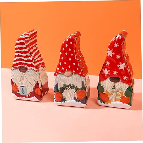 Miniatura 2 de Gadpiparty Caja de dulces de Navidad, chocolates, galletas, aperitivos, con tapa, latas grandes para galletas con tapas, latas de golosinas