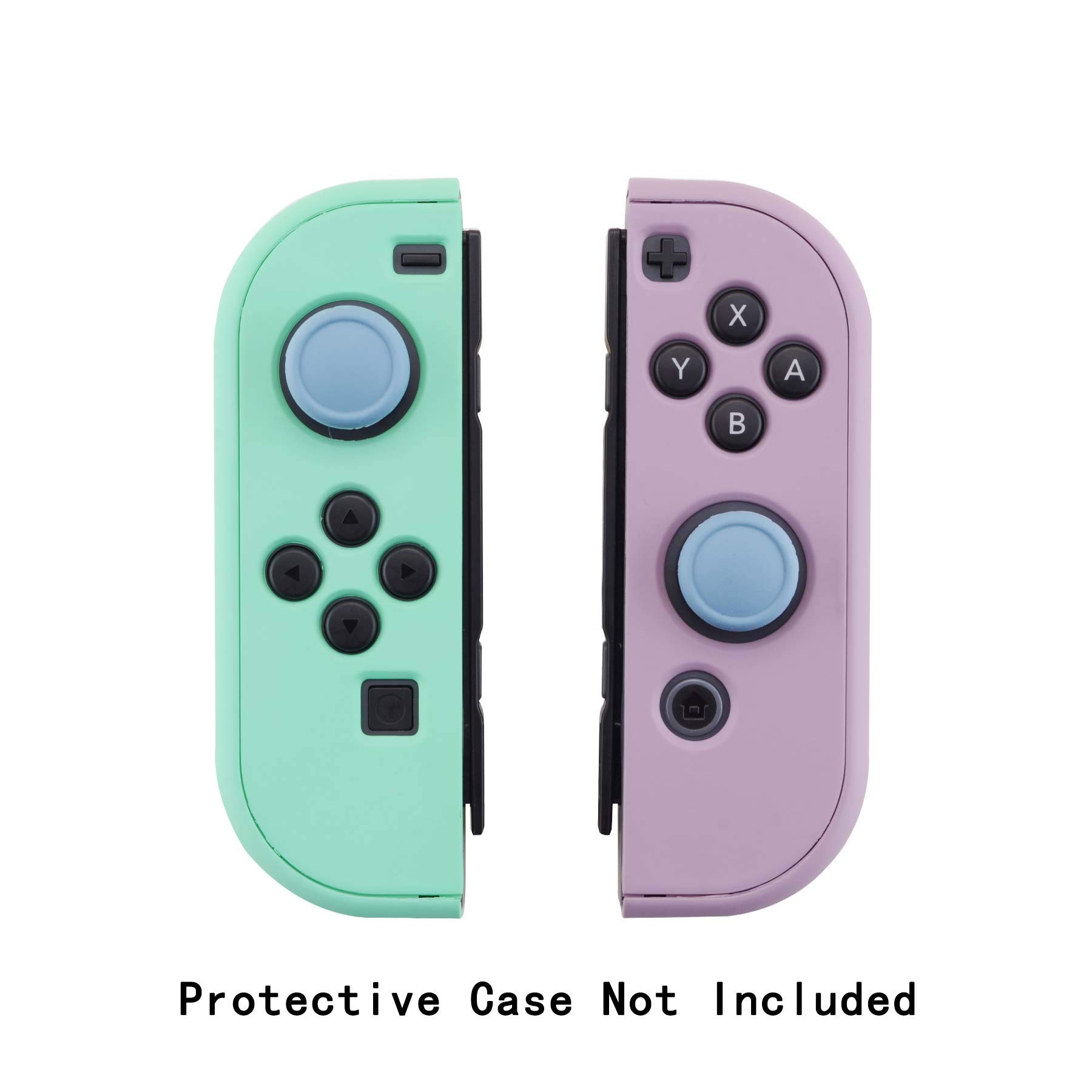 eXtremeRate PlayVital Thumb Grip Covers for Nintendo Switch, Switch Lite & OLED Joycon - Silicone Analog Thumbstick Grips - Airforce Blue — view 8