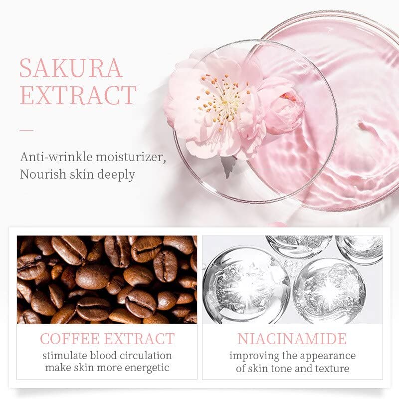 Miniatura 4 de Madi Kay Designs Crema de ojos Sakura Suero Anti-Arrugas Anti-Edad Eliminar Ojeras Cuidado de los ojos Contra la Hinchazón Y Bolsas Hidratar Crema