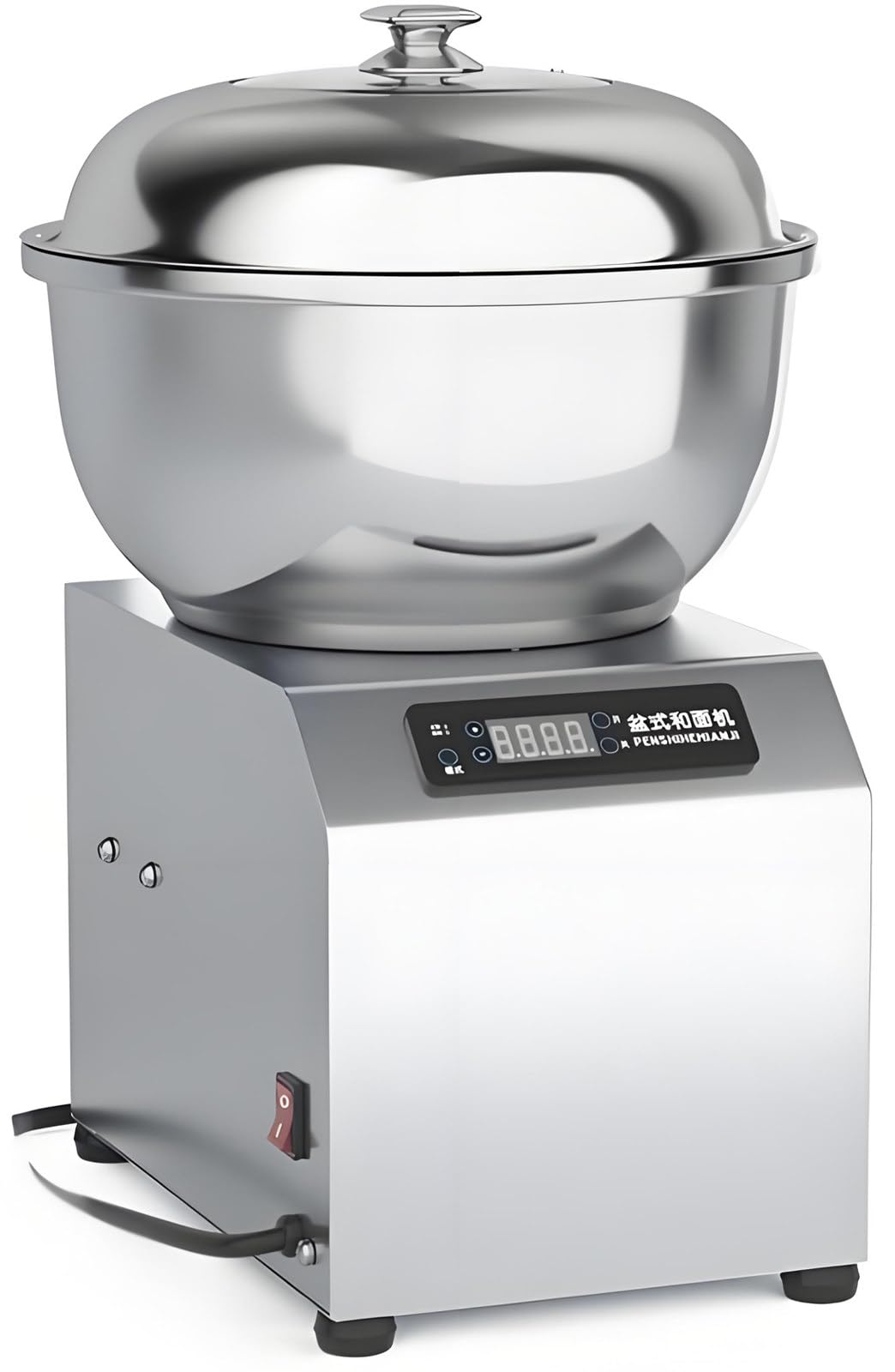 FANGQMM Electric Dough Maker 5KG/8KG Dough Kneading Machine Dual Rotating Stainless Steel Pizza Bread Dough Mixer with Visible Lid, Stainless Steel Bowl, for Restaurant Bakery 8kg