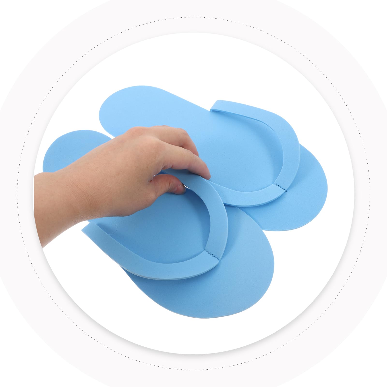 Healeved Confezione Da 12 Pantofole Riutilizzabile Da Viaggio Per Donna Per Salone Di Bellezza Pieghevoli in Morbido Materiale Eva Design Alla Moda