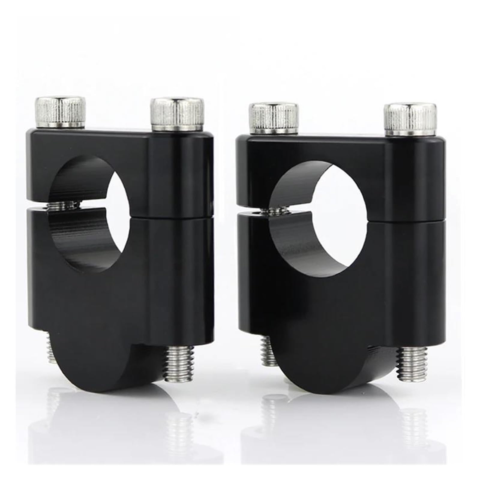 Handlebar Riser Fat Bar Risers Clamps Universal 28 Mm 1 1/8" Bars Riser Clamp(Black Riser 30mm)