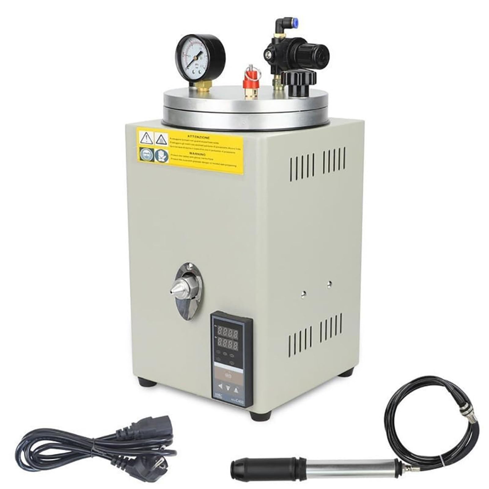 LQQYJSM Wax Casting Machine for Jewellery, Wax Melting Mold Making Machine, Jewellery Vacuum Waxing Injector, Precise Temperature Control from 0-110°C,for Making Wax Models of Jewelry