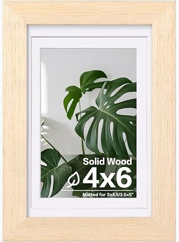 Vista 108 de Egofine Portarretratos de 9 x 12 pulgadas hecho de madera maciza con plexiglás, fotos de 5 x 7/6 x 8 con paspartú o de 9 x 12 pulgadas sin paspartú