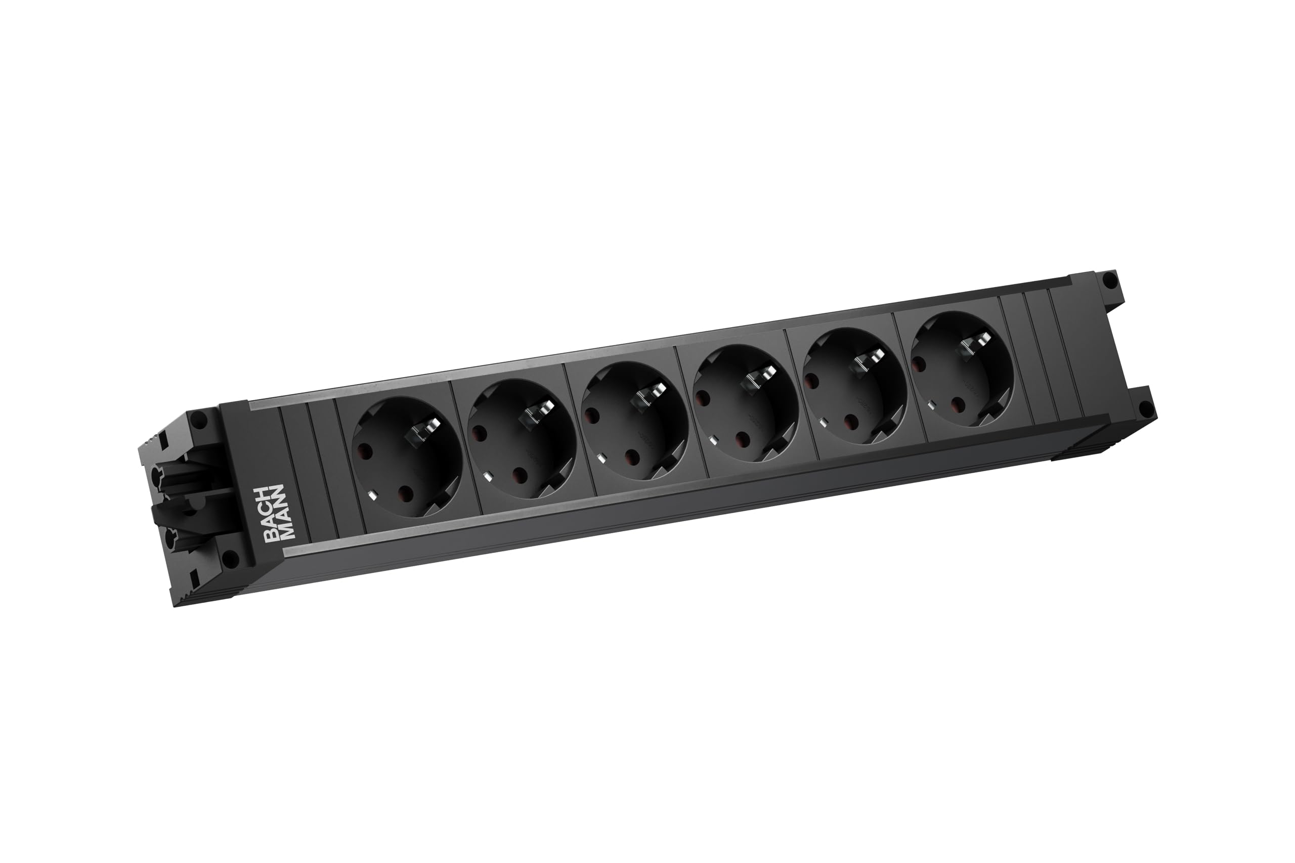 BACHMANN Listwa zasilająca Step Base 6-drożna GST18 czarna 906.12640 (modułowy system wtykowy o wszechstronnym zastosowaniu)