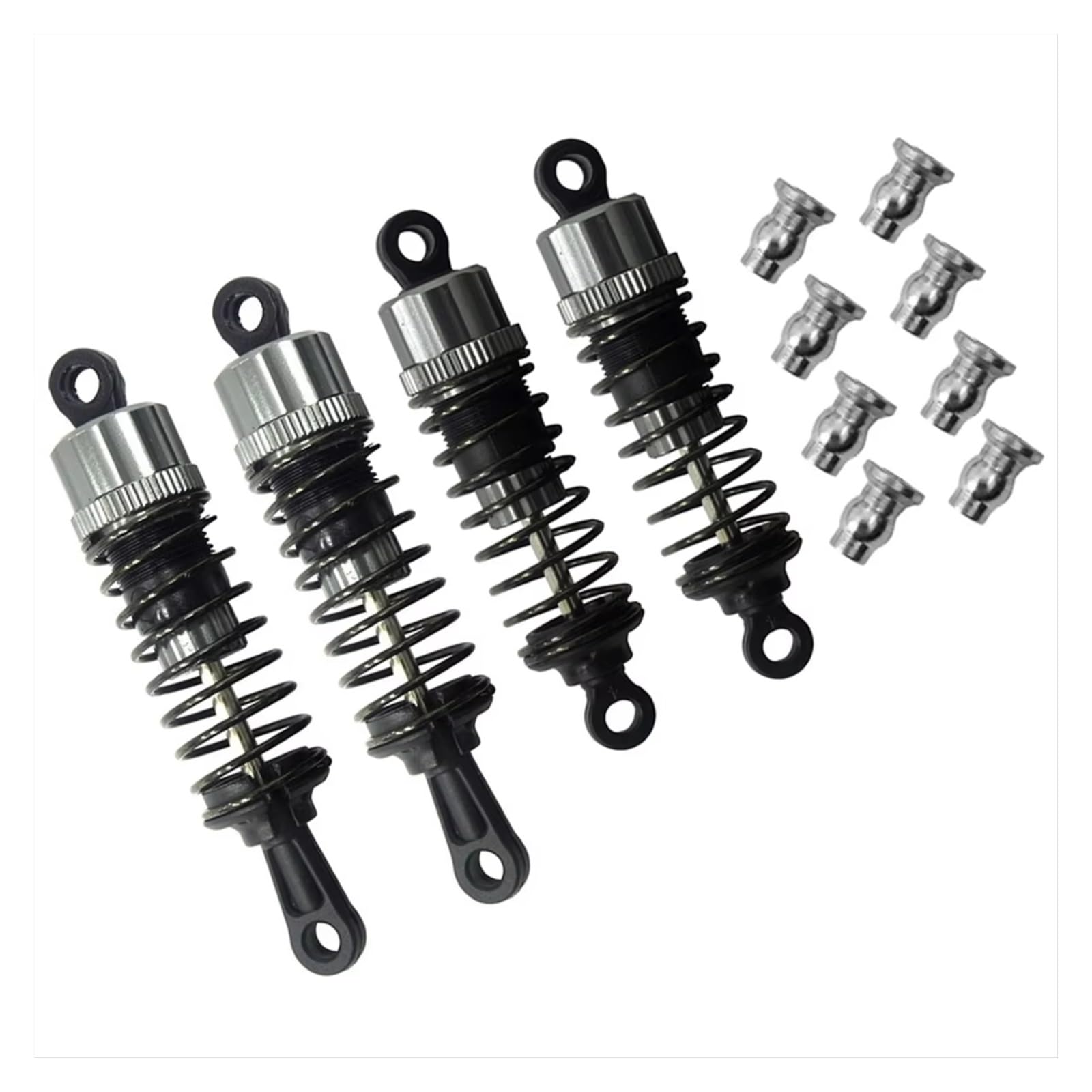Amortiguadore Coche RC para Hbx para Haiboxing 901 901A 903 903A 905 905A 1/12 4 Piezas De Amortiguadores De Metal De Repuesto para Coche RC Accesorios De Repuesto Y Uso