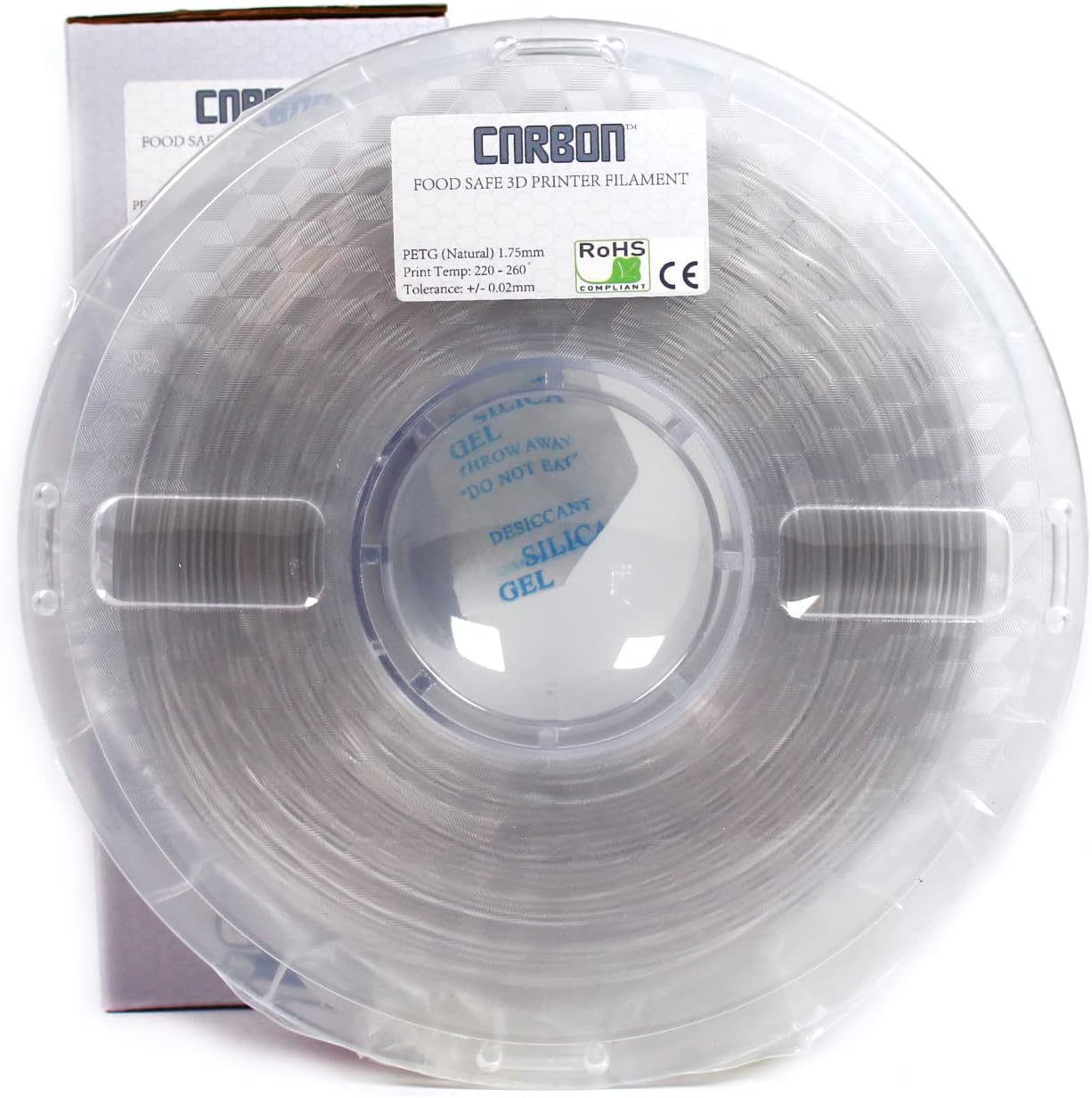 Certified Food Grade PETG 3D Printer Filament Carbon Brand Lab