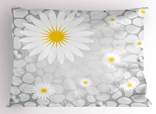 Miniatura 19 de Jukebox almohada Sham by ambesonne, impresión digital Retro. Fiesta temática de Old Antique Música Radio Set, tamaño estándar Impreso Funda de