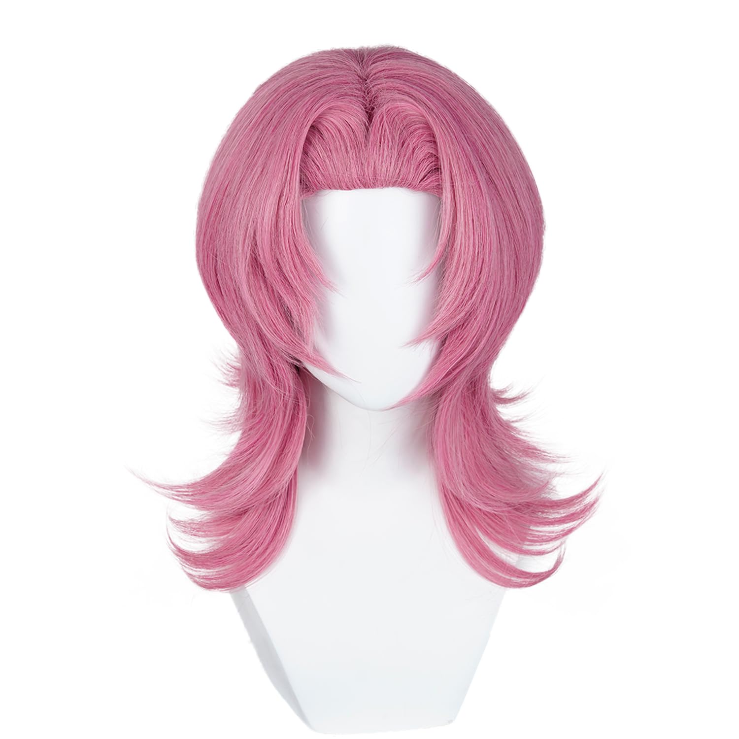 SL Wavy Blonde Ponytail Wig for Jean Cosplay,Golden Princess Hair Wigs with Pigtails Bangs + Wig Cap for Halloween Peach Costume: Pink