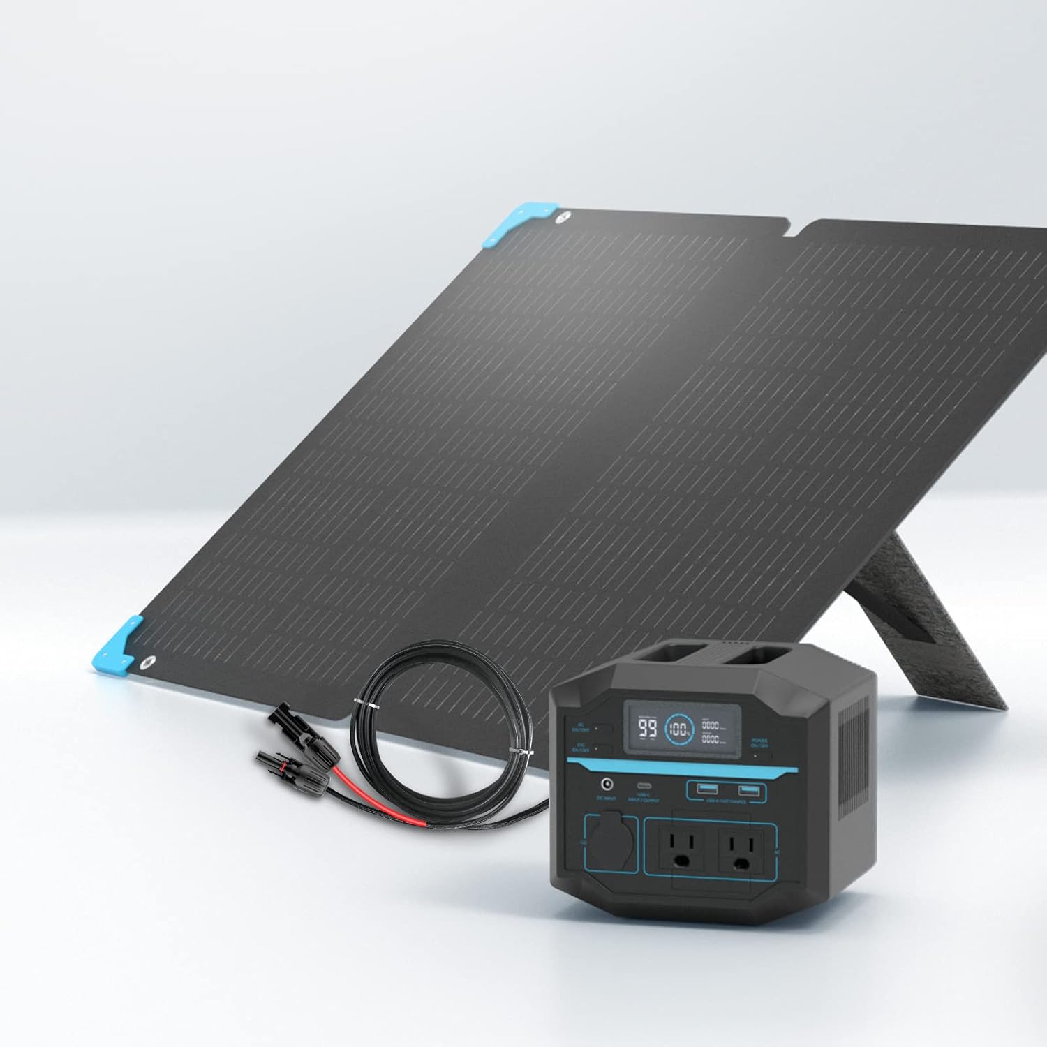 Renogy Portable Power Station, 222Wh Backup Lithium Battery of Fast