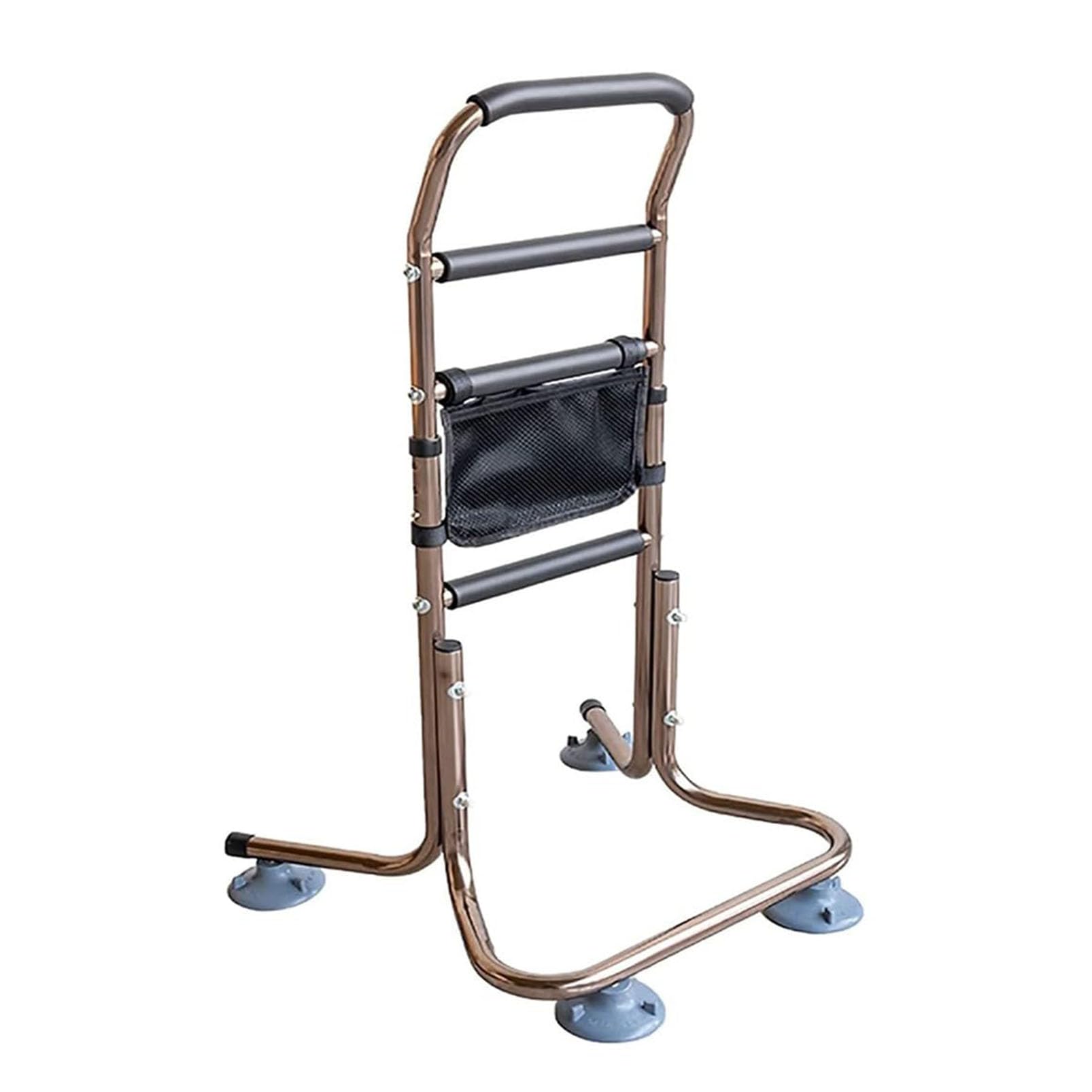 Ayuda de soporte de soporte – Barandillas de seguridad de altura ajustable con 4 asas, ayuda para movilidad y vida diaria, capacidad de carga de 136 kg