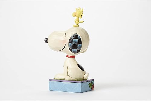 Miniatura 2 de Enesco Colección Peanuts de Jim Shore Snoopy y Woodstock My Best Friend Personality Pose Figurine - Figura de piedra hecha a mano de resina pintada