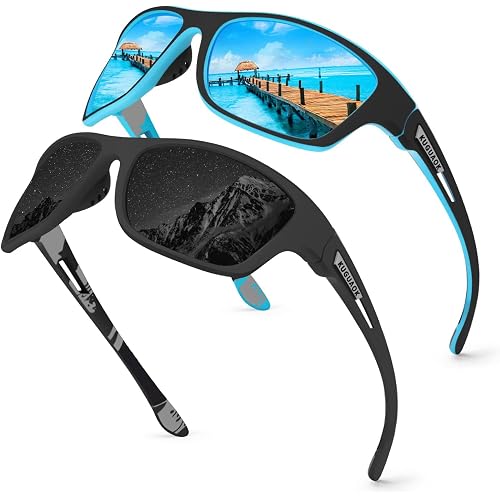 KUGUAOK Polarized Sports Sunglasses for Men Driving Cycling Fishing Sun Glasses 100% UV Protection Goggles
