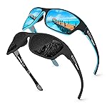 KUGUAOK 2 PACK Polarized Sports Sunglasses for Men Driving Cycling Fishing Sun Glasses 100% UV Protection Goggles