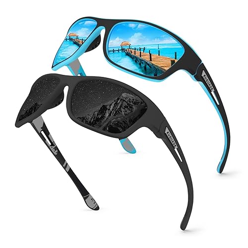 KUGUAOK Polarized Sports Sunglasses for Men Driving Cycling Fishing Sun Glasses 100% UV Protection Goggles