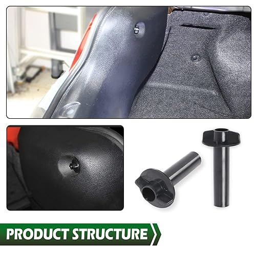 Miniatura 8 de GRAND ORANGE Tuerca de ala para panel de moldura trasera interior compatible con Ford Mustang 2005 2006 2007 2008 2009 clip de sujeción para panel