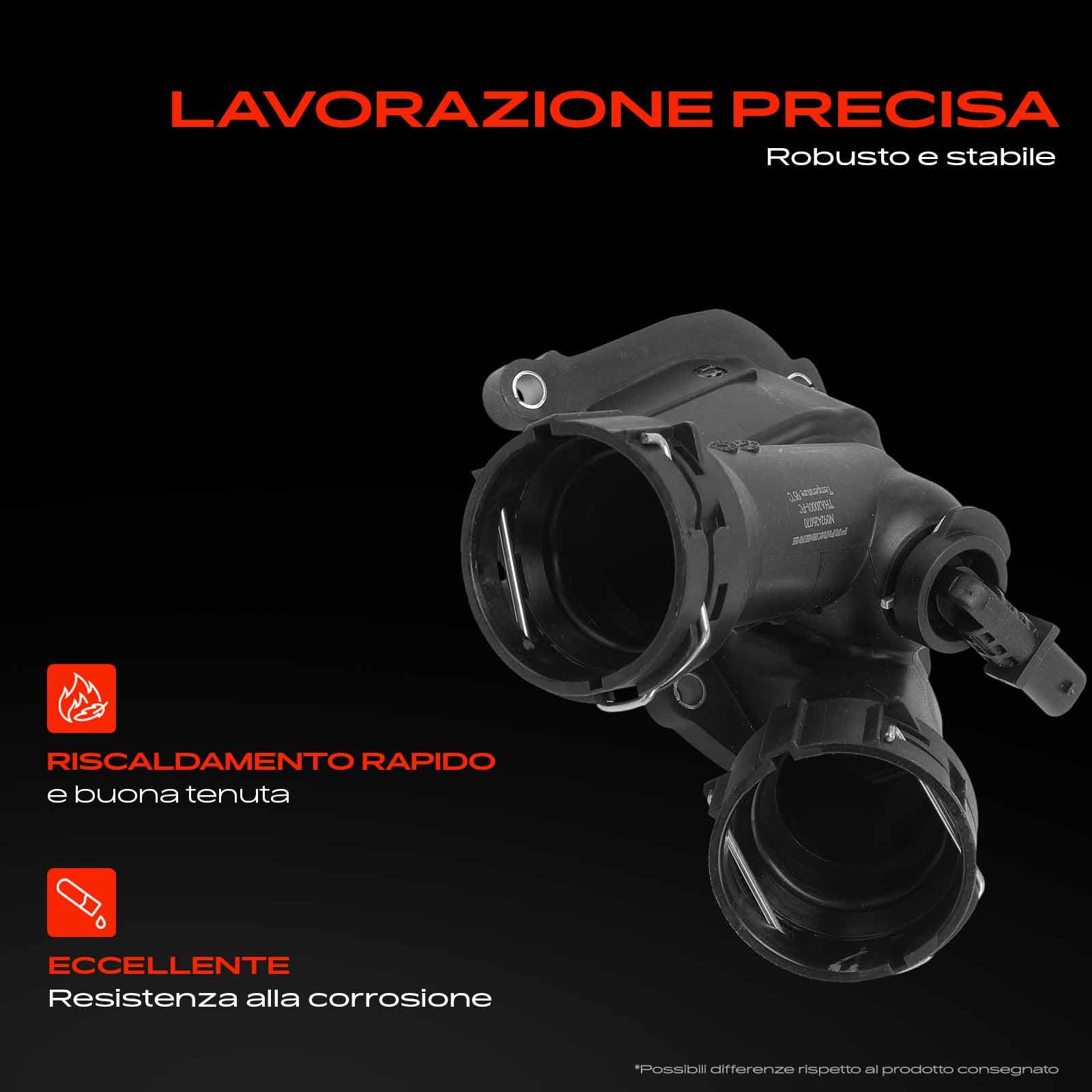Frankberg Alloggiamento termostato 95°C 6542000115 A6542000115 | Compatibile con: Sprinter 3-T Box B910, GLC X253, Classe E Coupé C238, GLE V167, Autobus Sprinter 35-T B907, Sprinter 35-T