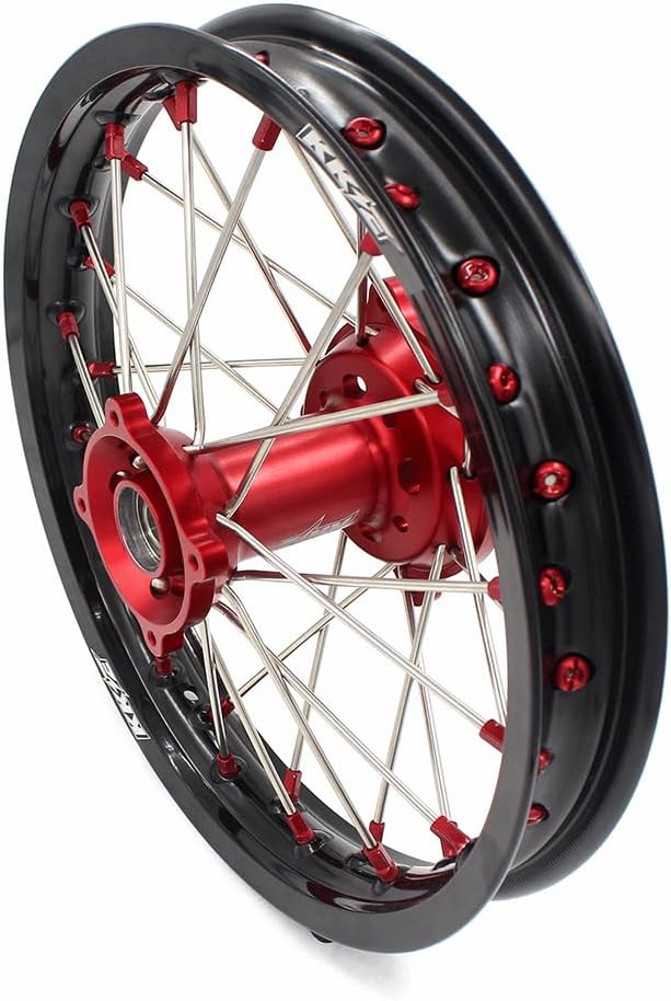 KKE 1.4 * 17'' & 1.6 * 14'' Wheels Fit HONDA CRF150R 2007-2026 Kid's Motorcycle Rims Set Red Hub