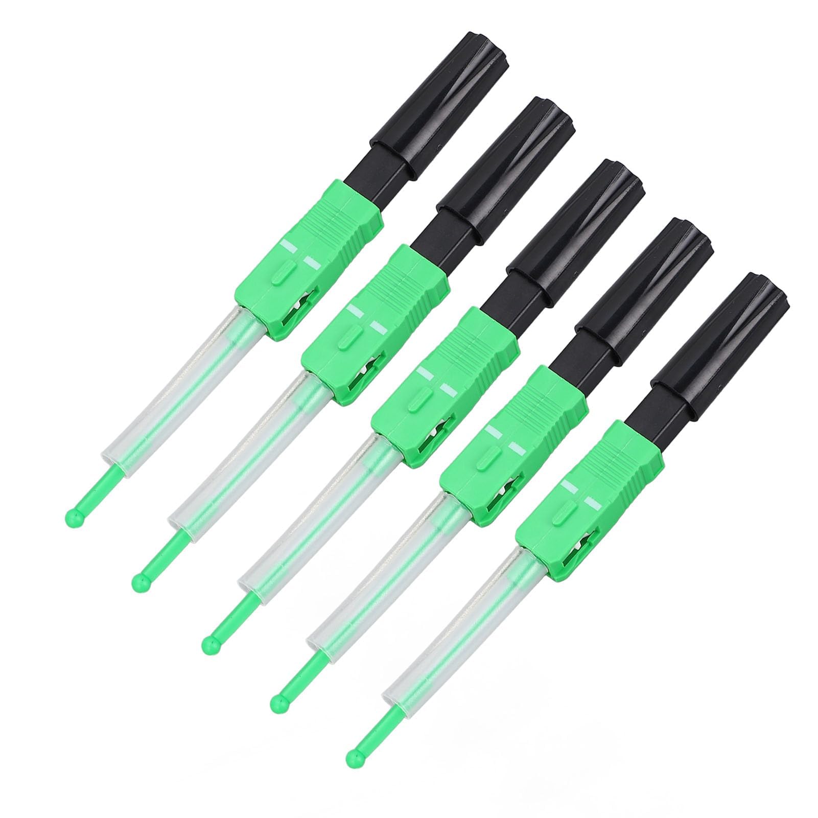 20PCS SC Fibra Ottica Connettore Rapido Fusion Splice Adattatore per Fibra Nucleo in Ceramica Connettore per Monomodale Efficiente Veloce e Facile Collegare