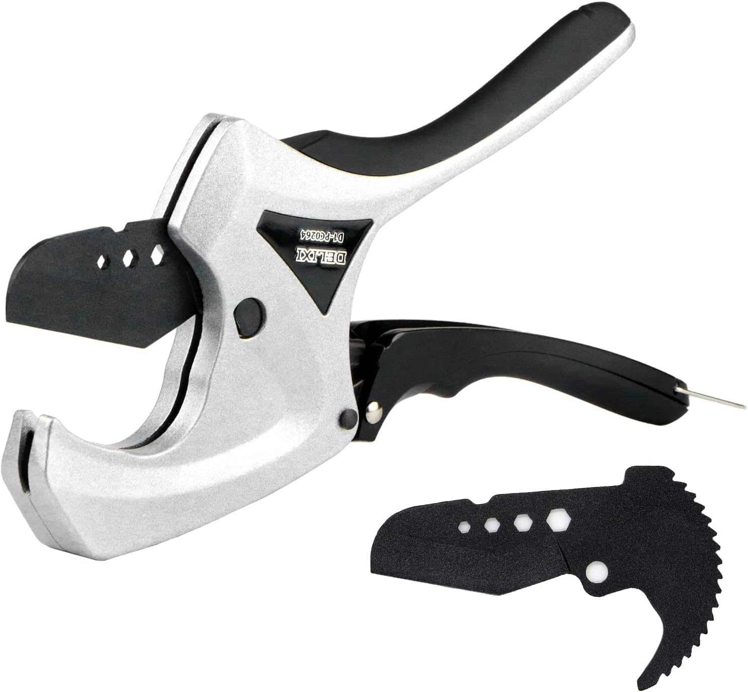 DELIXI PVC Pipe Cutter with extra blade, 21/2", PVC Cutter