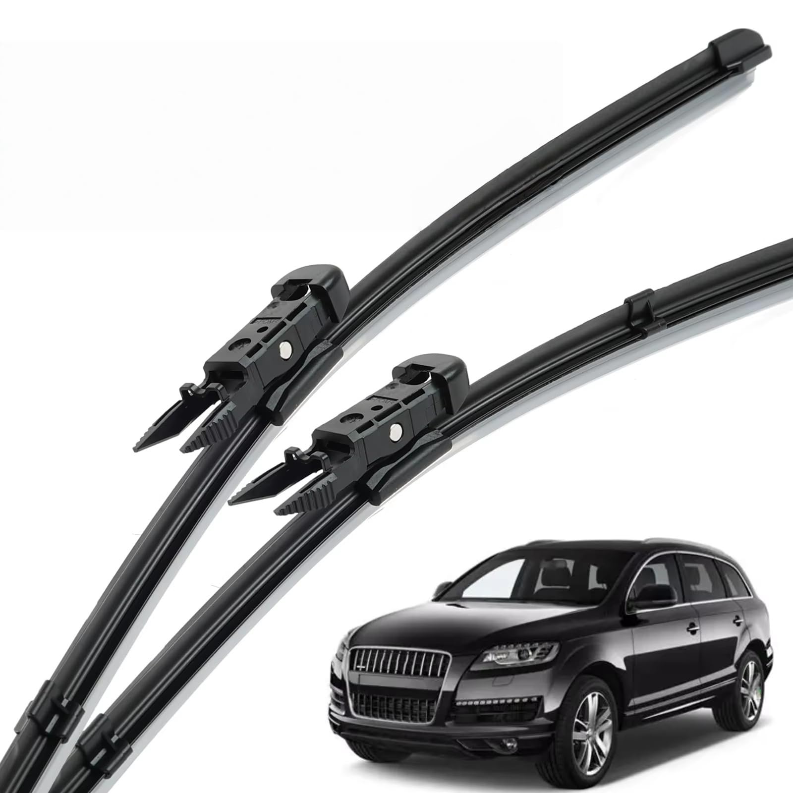 PAPEP Windscreen Wiper Blades for Audi Q7 MK1 2006-2016 26"+26", Front Replacement Wipers OEM Quality Water Repellent Rubber Automotive Windshield