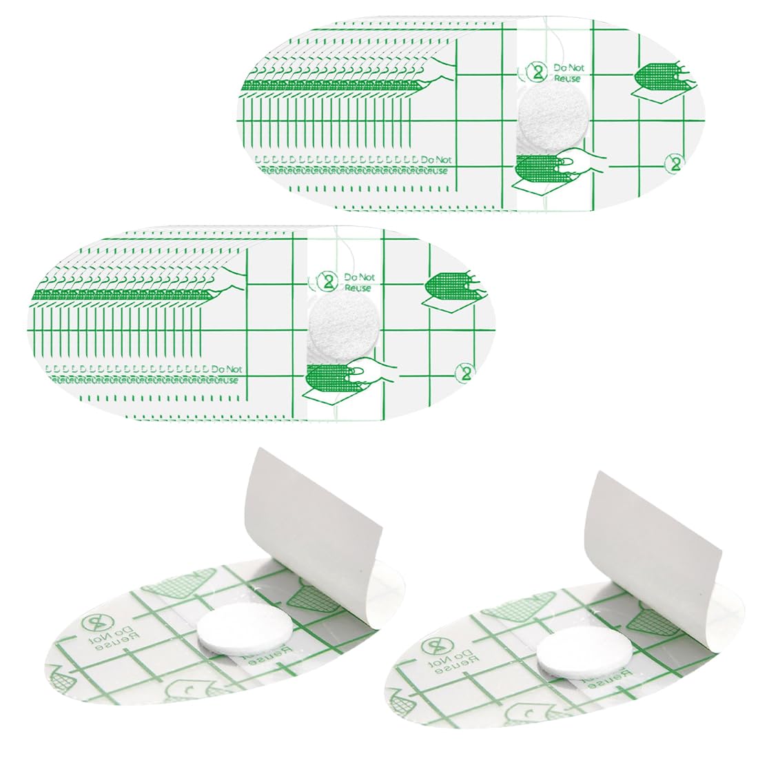 80 Piezas Orejeras Impermeables Ultrafinas Transparentes Protector de Orejas de Plástico Orejeras Impermeables Talón Protectores Desechables para los Oídos