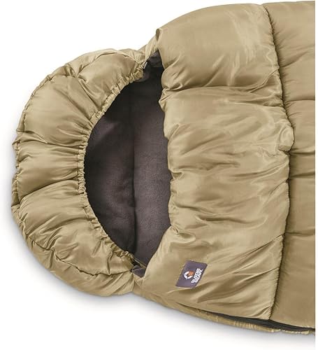 Miniatura 4 de Guide Gear Saco de dormir con capucha con forro polar de 0 grados para adultos y niños, cálido invierno frío, ligero portátil para camping,