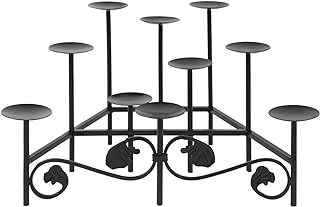 Minuteman International Cathedral Wrought Iron Hearth Fireplace Candelabra