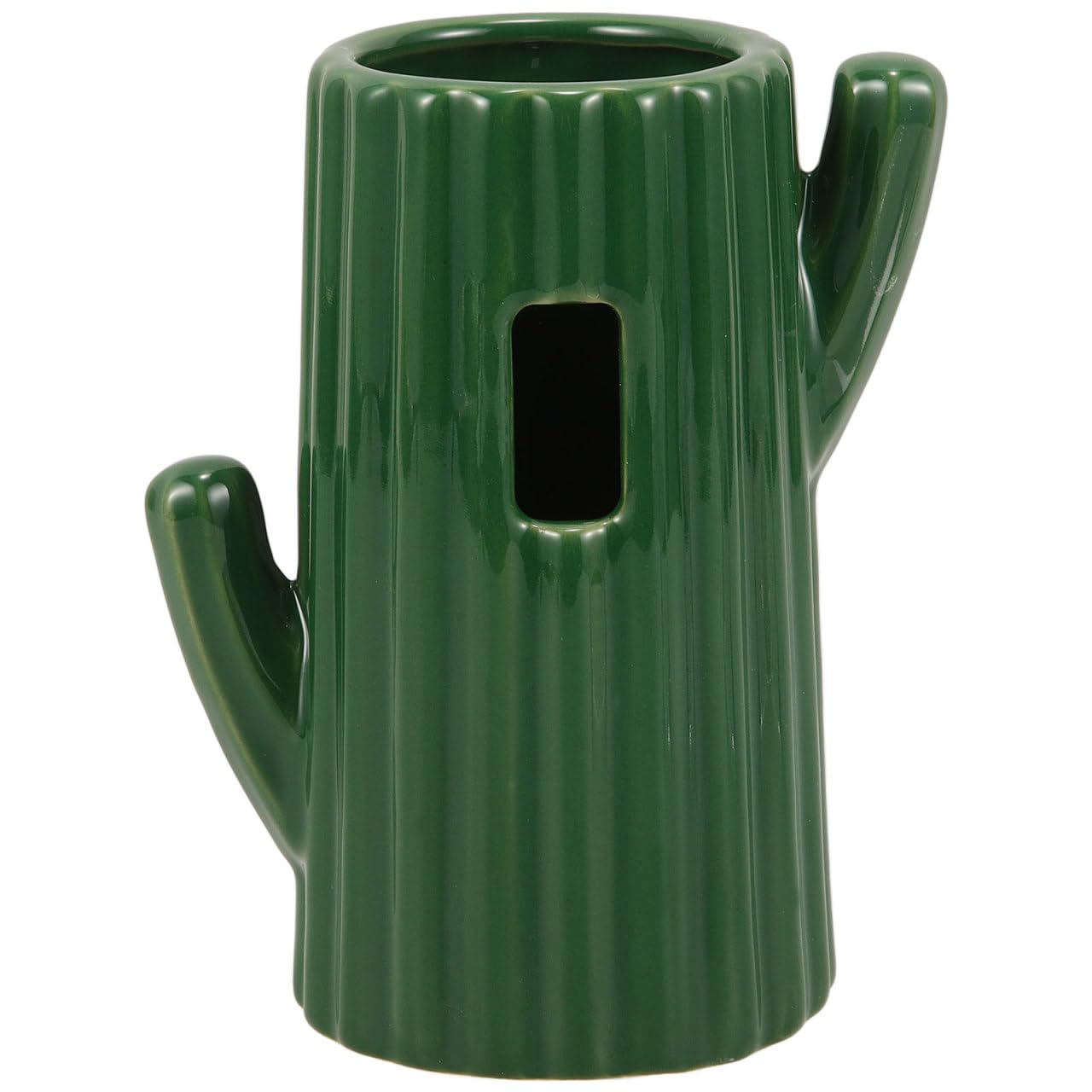BESPORTBLE Cactus Shaped Ceramic Hamster Water Bottle Stand Vertical Feeder for Pet Cage Ideal Water Dispenser for Hamsters Gerbils and Animals Color