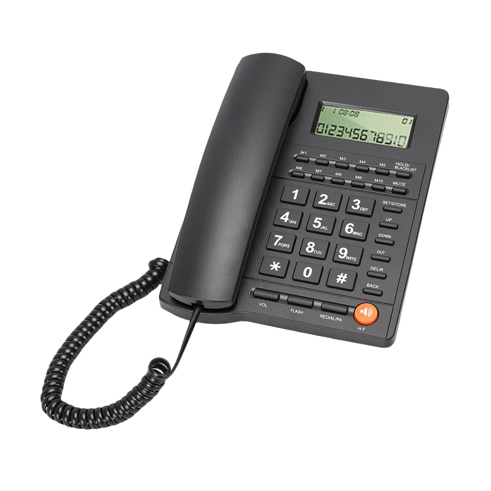 Telefono Fisso Cablato con ID Chiamante e Grandi Tasti
