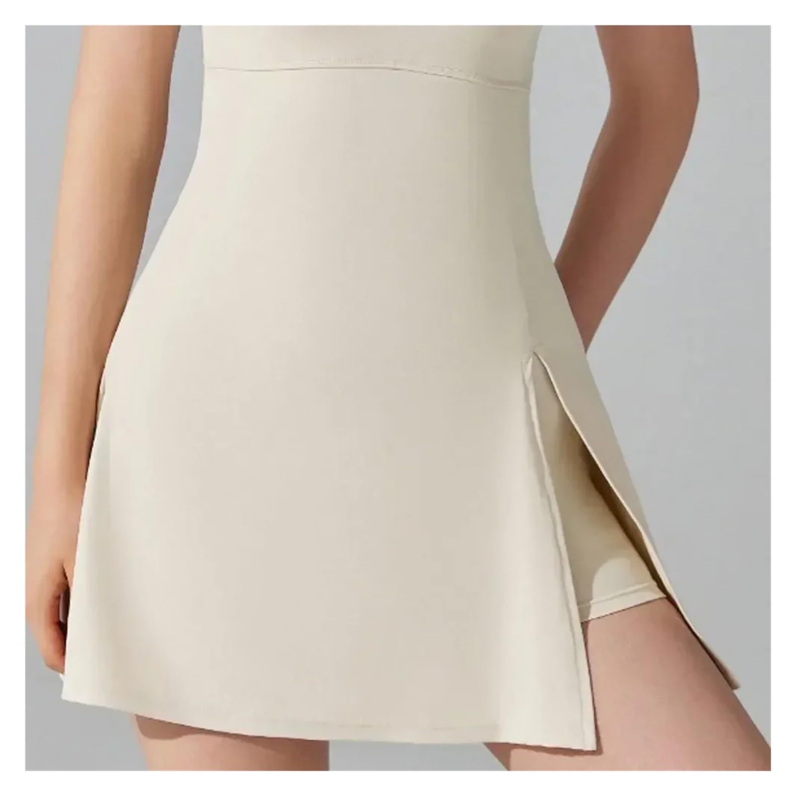 Vestido Tenis Mujer Vestido Deportivo Antiexposición Desnudo con Almohadilla En El Pecho Transpirable Golf Al Aire Libre Parte De Atrás Bonita Yoga Tenis