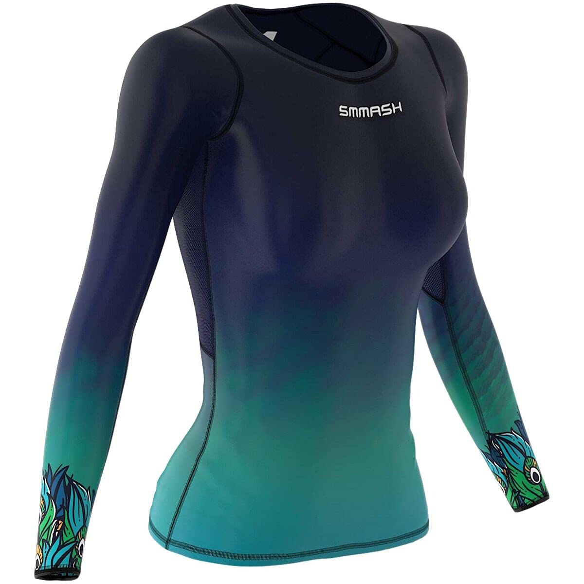 SMMASHParadiso Womens Long Sleeve Compression Tops, Breathable and Light, Functional Thermal Shirt for Crossfit, Fitness, Yoga, Gym, Running, Sport Long sleeved, Antibacterial Material…