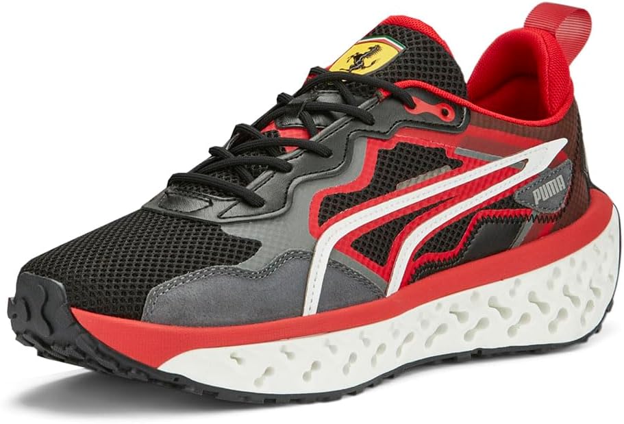 PUMA Mens Scuderia Ferrari Xetic Sculpt Lace Up Sneakers Shoes Casual - Black