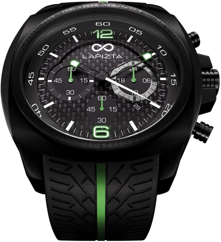 ADDAX Sport Watch from LAPIZTA. Men's Chronograph, Racing Oversized Watch 48mm.
