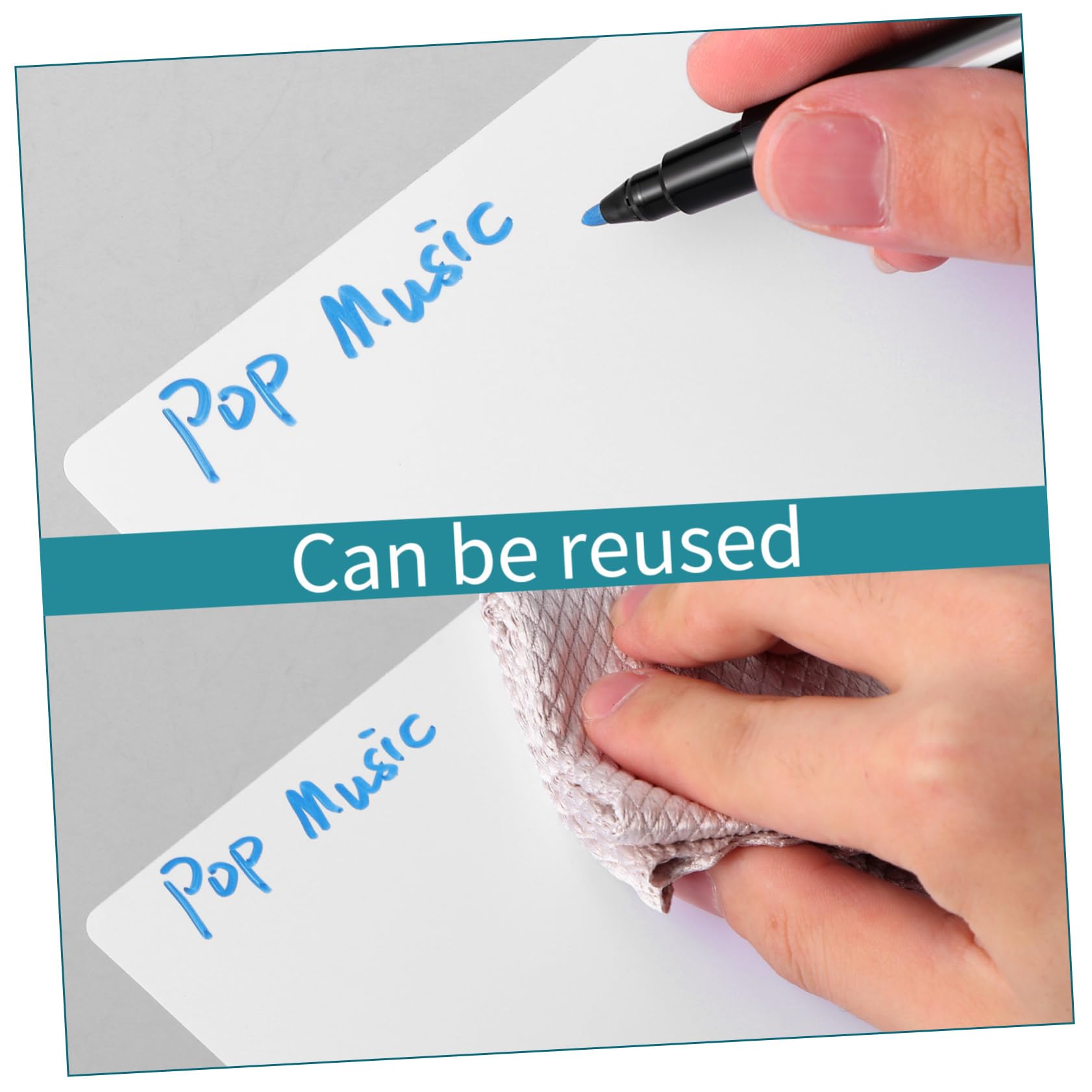 DOITOOL 20 Stck. Vinyl Schallplatten Trennblätter aus Langlebigem PP Wasser und Schmutzresistent mit Abgerundeten Ecken Beschreibbaren Register Tabs für Flexible Album Organisation Sicher