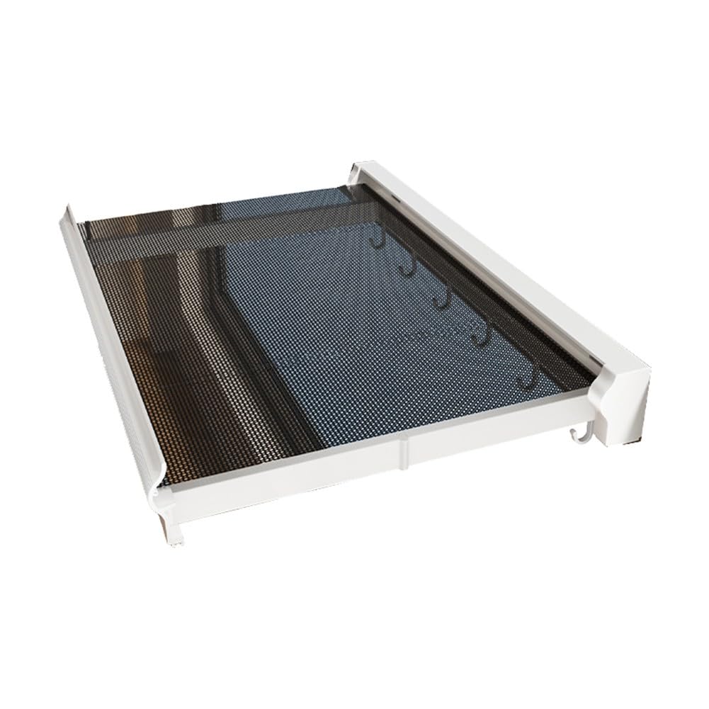 Étendoir à linge invisible pliable KiraKira blanc 44 cm à ventouses
