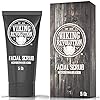 Viking Revolution Microdermabrasion Face Scrub for Men - Facial Cleanser for Skin Exfoliating, Deep Cleansing, Removing Blackheads, Acne, Ingrown Hairs - Men's Face Scrub for Pre-Shave (1 Pack)