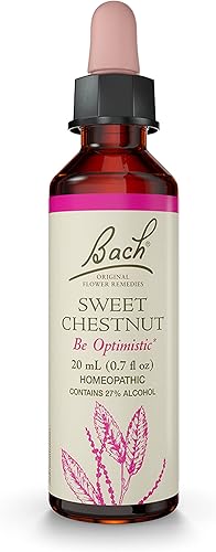 Bach - Remedios florales originales castaño dulce para optimismo esencia floral homeopática natural bienestar holístico vegano gotero de 07fl oz