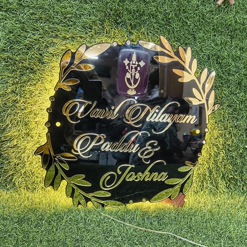 Image of DON'T JUDGE ME Home Entrance Name Plate, 16 Inches, Round Shape | Gold and Black, Acrylic Signage