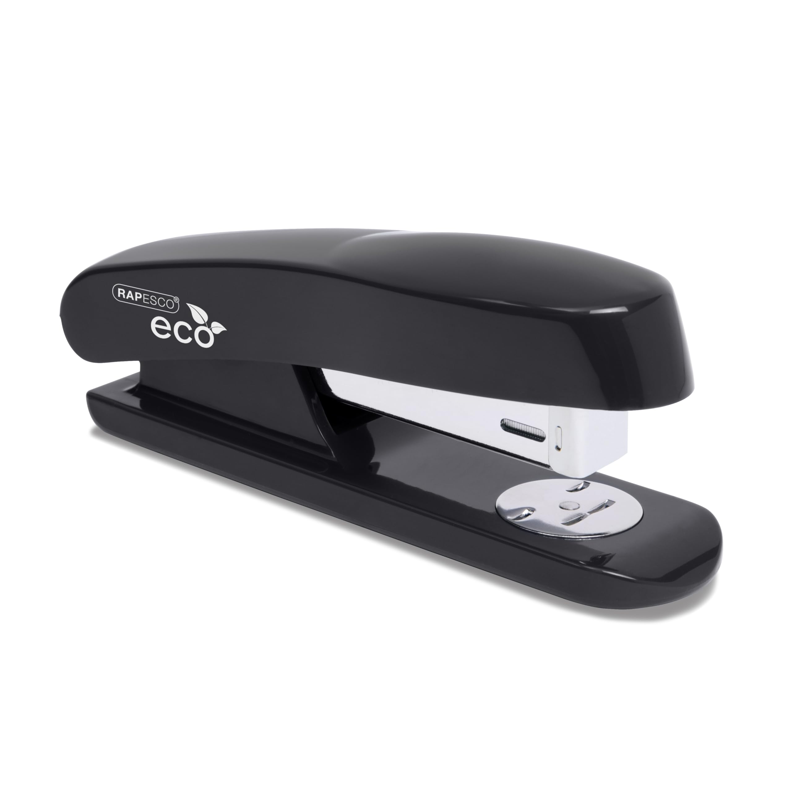 Rapesco 1841 ECO Half Strip Stapler, 20 Sheet Capacity, Black