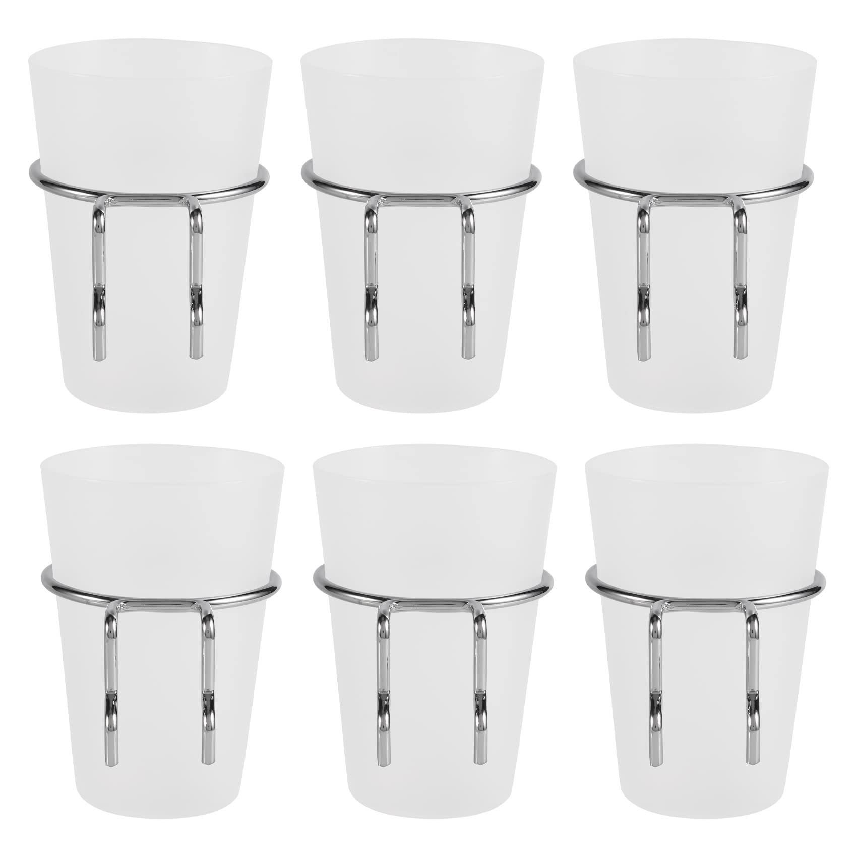 Xnuiasqe Transparent 6 Sets Pegboard Bins With Rings Style Pegboard Hooks With Pegboard Cups Pegboard Cup Holder Accessories