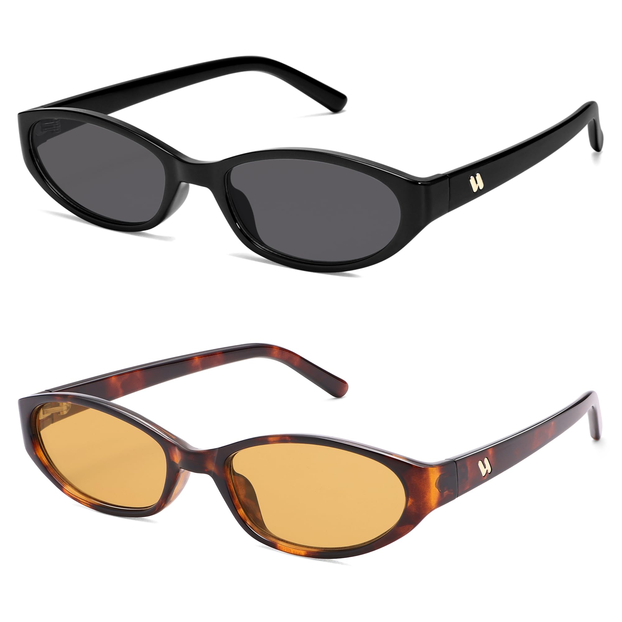 Retro Oval Sunglasses Womens Mens Y2k Trendy Cateye Shades AR82299