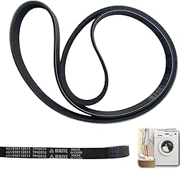 7PH2010 Courroie Nervurée en V pour Sèche-Linge, Accessoires de Sèche-linge pour Maison Compatible avec Whirlpool et Hotpoint, Courroie en Caoutchouc Fermée C00311014