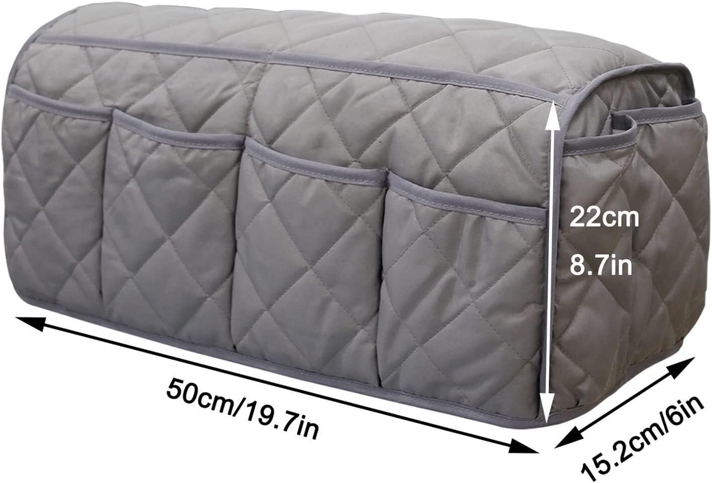 Organizador de Brazo de sofá, Organizador de sofá, Soporte for Mando a Distancia, 8 Bolsillos, sillón, Bolsillo Lateral, sillón reclinable, Carrito de Almacenamiento(Purple)