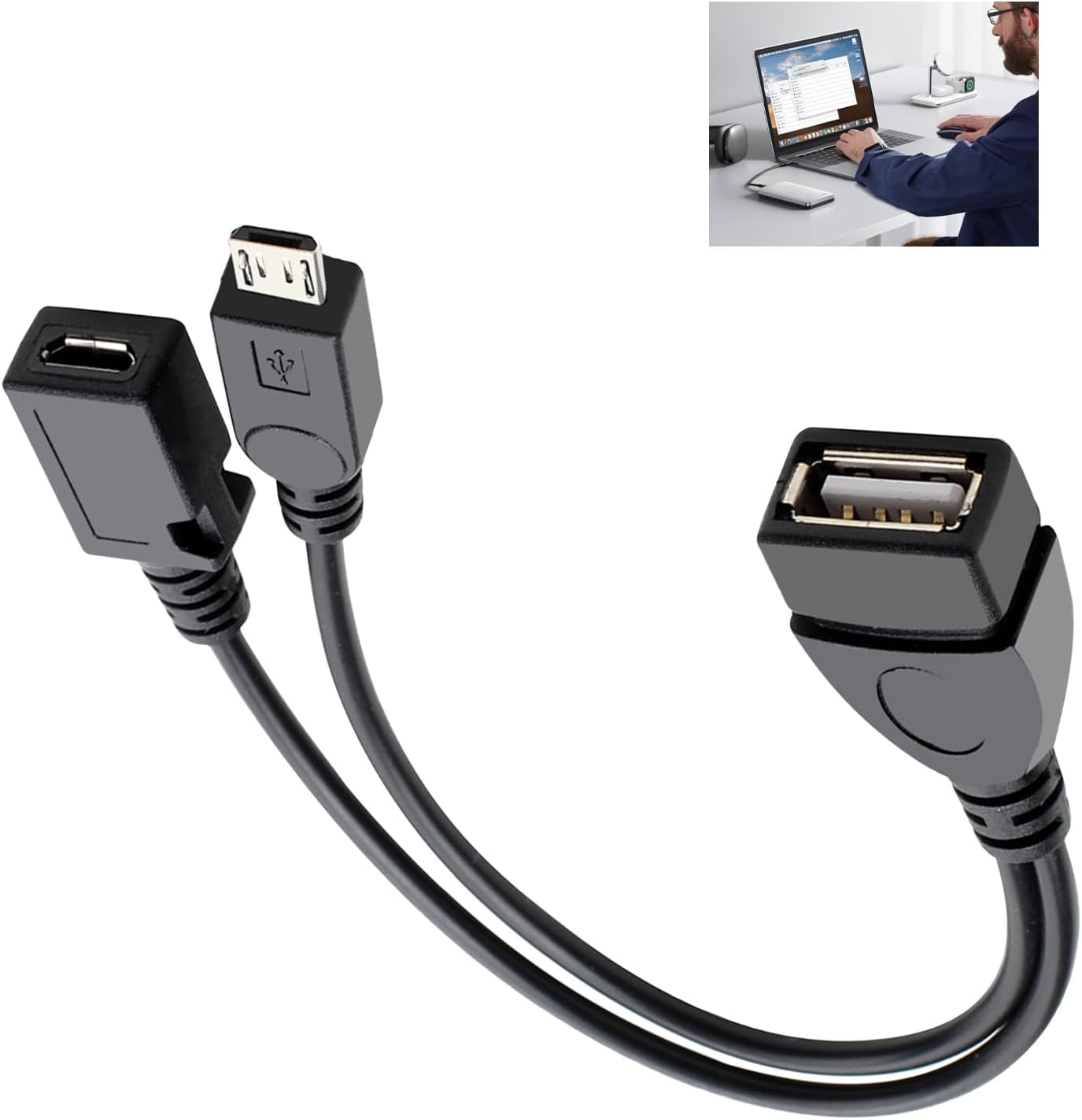 USB Port OTG Adapter, 2-in-1 Micro USB to USB Adapter OTG Power Cable Compatible with Firestick 2nd 3rd Gen and 4K PlayStation Classic Samsung Andriod Tablets SNES NES Rii Logitech Keyboards USB Port OTG Adapter, 2-in-1 Micro USB to USB Adapter OTG Power Cable Compatible with Firestick 2nd 3rd Gen and 4K PlayStation Classic Samsung Andriod Tablets SNES NES Rii Logitech Keyboards