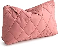 Vera Bradley Women's Featherweight Large Pouch Cosmetic Bag - Lightweight, Water-Repellent, Recycled Nylon