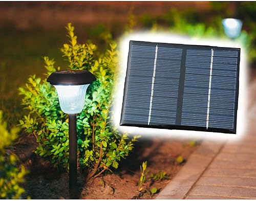 Miniatura 4 de 1.5 W 12 V Mini panel solar gota solar pegamento Voard tablero de silicio policristalino DIY paneles solares módulo celular cargador 1 unids