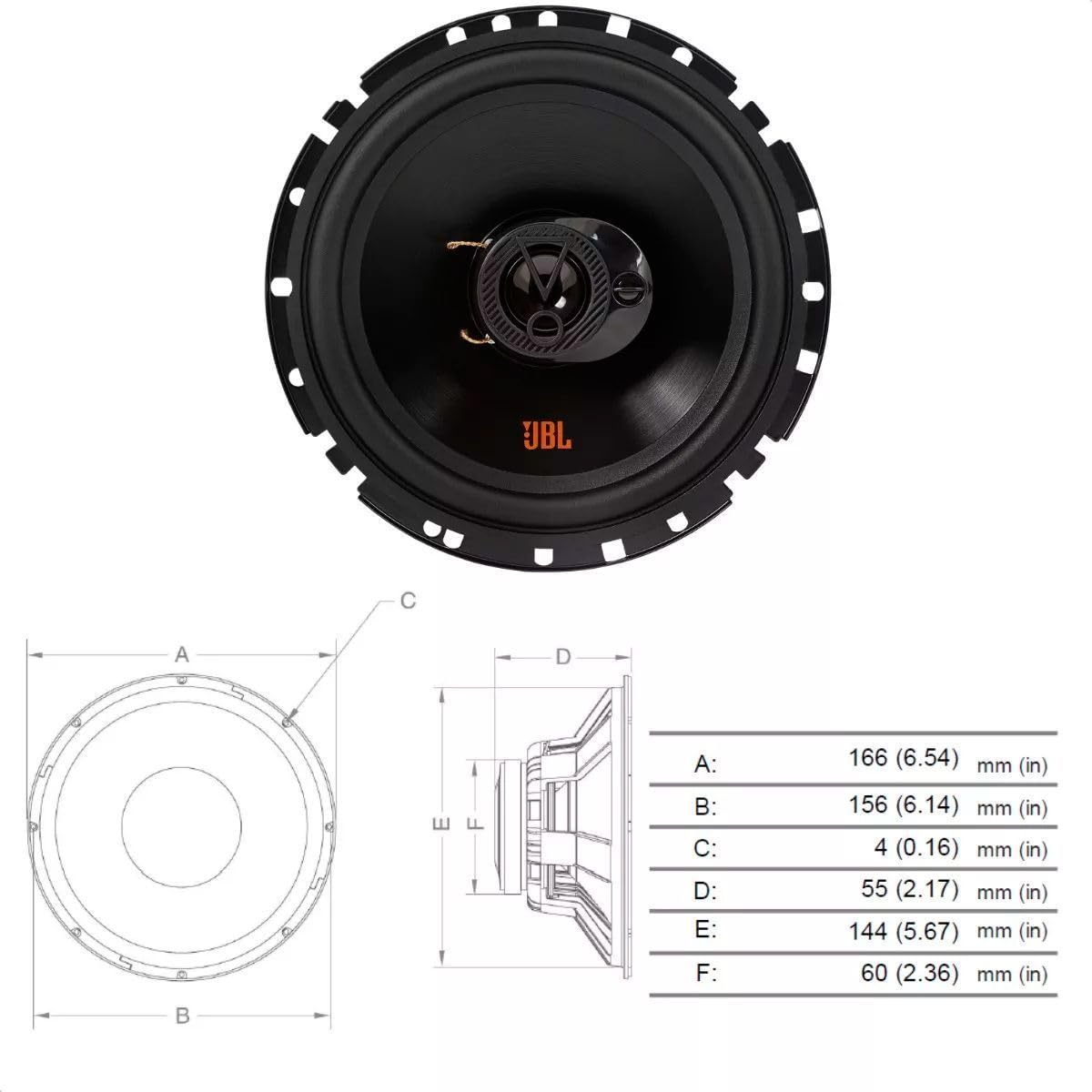 Amazon.co.jp: Alto Falante 6 Polegadas Triaxial 110W RMS JBL