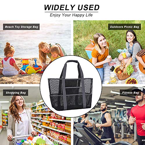 Mesh-Beach-BagToy-Tote-Bag-with-Waterproof-Inside-Pockets-for-iPadLightweight-Foldable-Mesh-Tote-Bag-for-Beach-Picnic